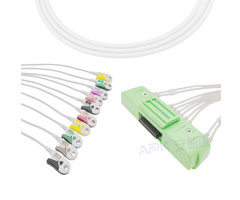 A2024-EE0 Nihon Kohden Compatibel EKG Kabel 40P Connector 20KΩ IEC Clip