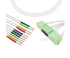 A4024-EE0 Nihon Kohden Compatibel EKG Kabel 40P Connector 20KΩ IEC Banaan