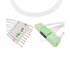A4024-EE1 Nihon Kohden Compatibel EKG Kabel 40P Connector 20KΩ AHA Banana