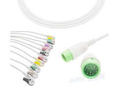 A2045-EE0 Comen Compatibel EKG Kabel Ronde 12pin IEC Clip