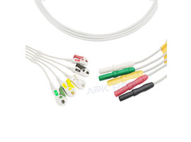 A5139-EL0 Mindray > Datascope Compatibel Din Type 5-lood draden Clip, IEC