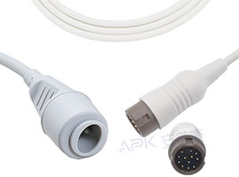 A1318-BC04 Mindray Compatibel IBP Kabel 12pin, met Philips/B. Braun Connector