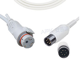 A1318-BC08 Mindray Compatibel IBP Kabel 6pin, met BD Connector