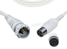 A1318-BC12 Mindray Compatibel IBP Kabel 6pin, met Medex/Argon Connector