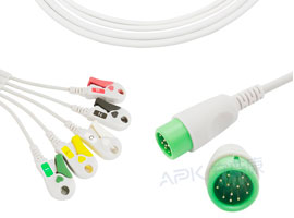 A510C-EC0 Comen Compatibel Een stuk 5-lead ECG Kabel Clip, IEC 12pin