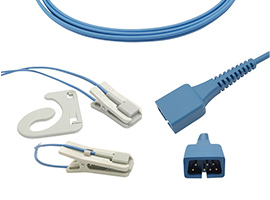 A1418-SR203PU Covidien > Nellcor Compatibel Korte SpO2 Sensor Non Oximax Oor-clip SpO2 Sensor met 9