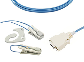 A1418-SR114PMU Covidien > Nellcor Compatibel Oor-clip SpO2 Sensor met 300cm Kabel 14-pin