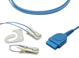 A0705-SR104PU GE Gezondheidszorg> Marquette Compatibel Oor-clip SpO2 Sensor met 300cm Kabel 11pin