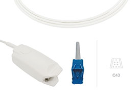 A0705-SA243PV Datex Ohmeda Compatibel Volwassen Vinger Clip Sensor met 100cm Kabel OXY-F-UN