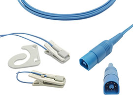 Philips Compatibel Oor-clip SpO2 Sensor met 245cm Kabel 8pin