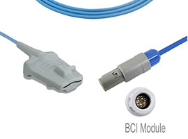 A1318-SA129PU Mindray Compatibel Volwassen Soft Tip Sensor met 260cm Kabel 6-pin