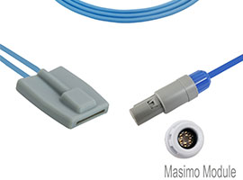 A1315-SP129PU Mindray Compatibel Pediatrische Soft SpO2 Sensor met 260cm Kabel 6-pin