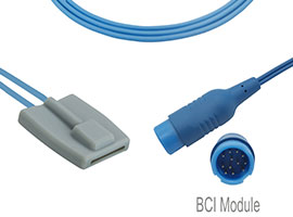 A1318-SP105PU Mindray Compatibel Pediatrische Soft SpO2 Sensor met 300cm Kabel Ronde 12-pin