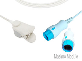 A1315-SP140PV Mindray Compatibel Pediatrische Vinger Clip Sensor met 300cm Kabel Ronde 7-pin