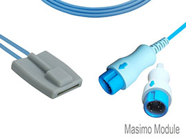 A1315-SP140PU Mindray Compatibel Pediatrische Soft SpO2 Sensor met 300cm Kabel Ronde 7-pin