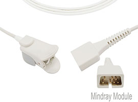 A1318-SP203PV Mindray Compatibel Pediatrische Vinger Clip SpO2 Sensor met 90cm Kabel DB9(7pin)