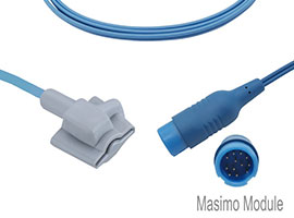 A1315-SI105PU Mindray Compatibel Zuigeling Zachte SpO2 Sensor met 300cm Kabel Ronde 12-pin