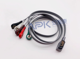 A52HEC05GK ECG Holter Kabel 5-lead Kabel Snap